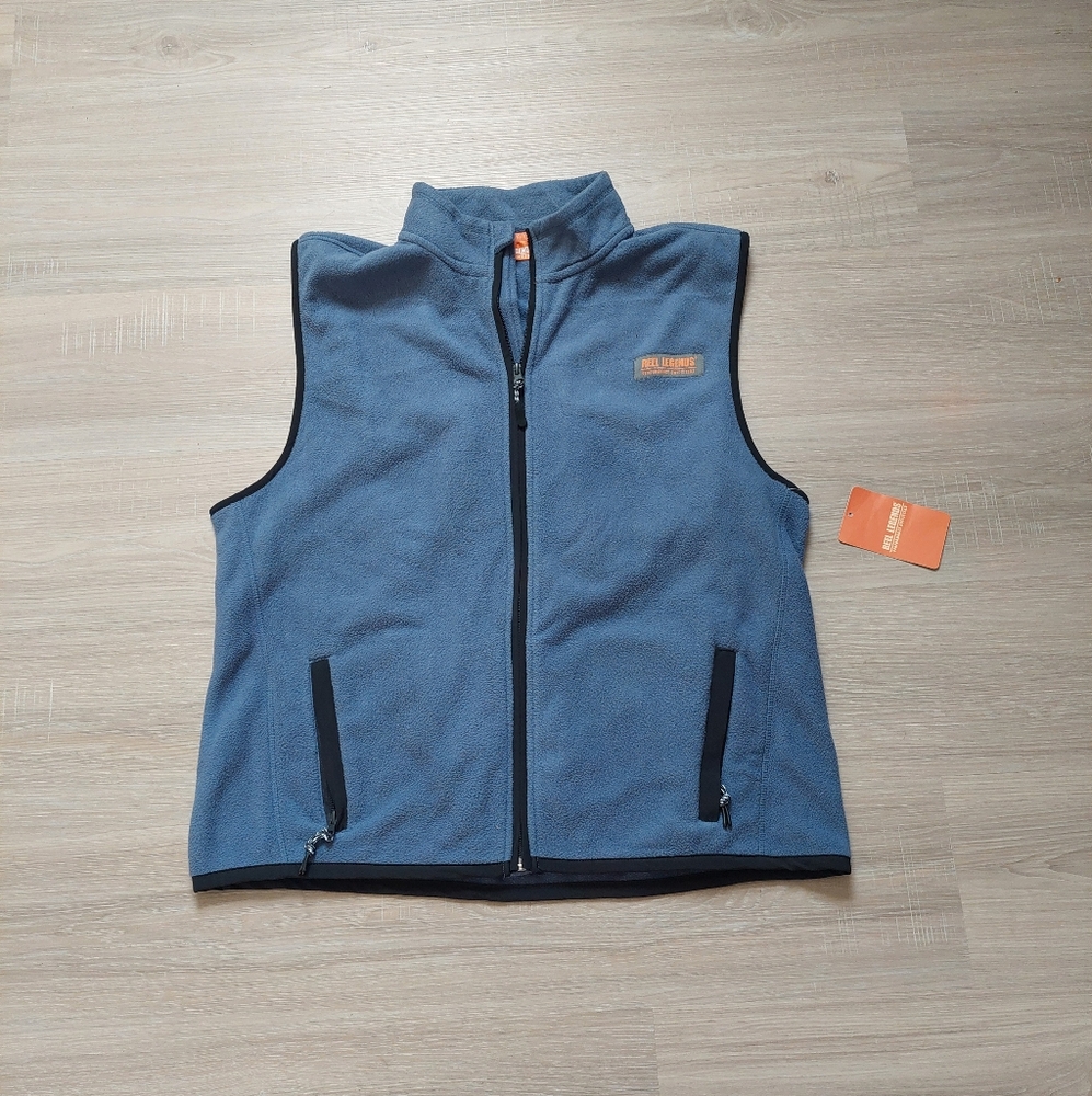 NWT Reel Legends Men's Fleece Vest Large